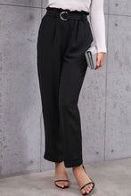 Load image into Gallery viewer, Belted Paperbag Waist Pants
