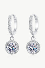 Load image into Gallery viewer, 2 Carat Moissanite Round-Shaped Drop Earrings
