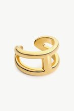 Load image into Gallery viewer, 18K Gold Plated Double-Layered Open Ring
