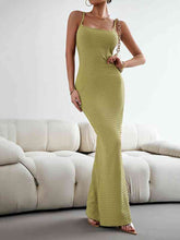 Load image into Gallery viewer, Straight Neck Sleeveless Maxi Dress
