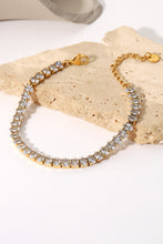 Load image into Gallery viewer, Inlaid Zircon 18K Gold Plated Bracelet
