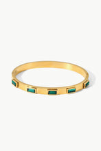 Load image into Gallery viewer, 18K Gold Plated Inlaid Cubic Zirconia Bracelet
