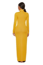 Load image into Gallery viewer, Mock Neck Long Sleeve Maxi Slim Dress
