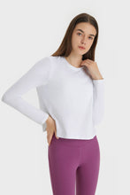 Load image into Gallery viewer, Round Neck Long Sleeve Sports Top
