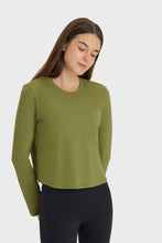 Load image into Gallery viewer, Round Neck Long Sleeve Sports Top
