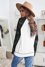Load image into Gallery viewer, Halloween Car Graphic Camo Raglan Sleeve Sweatshirt
