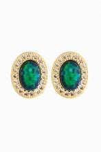 Load image into Gallery viewer, Geometric Rhinestone Stud Earrings
