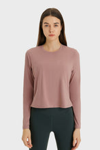 Load image into Gallery viewer, Round Neck Long Sleeve Sports Top
