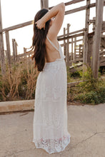 Load image into Gallery viewer, Lace Backless Spaghetti Strap Maxi Dress
