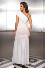 Load image into Gallery viewer, One-Shoulder Ruched Maxi Dress
