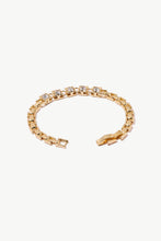 Load image into Gallery viewer, 18K Gold-Plated Rhinestone Tennis Bracelet
