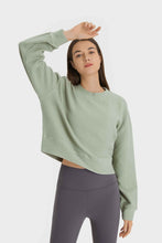 Load image into Gallery viewer, Textured Dropped Shoulder Sports Top
