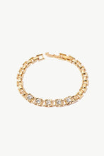 Load image into Gallery viewer, 18K Gold-Plated Rhinestone Tennis Bracelet
