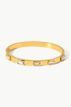 Load image into Gallery viewer, 18K Gold Plated Inlaid Cubic Zirconia Bracelet
