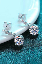 Load image into Gallery viewer, 1 Carat Moissanite Drop Earrings
