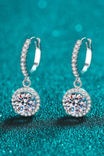 Load image into Gallery viewer, 2 Carat Moissanite Round-Shaped Drop Earrings
