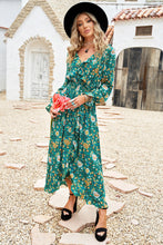 Load image into Gallery viewer, Floral Ruffled Flounce Sleeve Smocked Waist Dress
