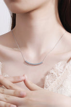 Load image into Gallery viewer, Sterling Silver Curved Bar Necklace
