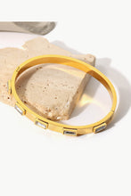 Load image into Gallery viewer, 18K Gold Plated Inlaid Cubic Zirconia Bracelet
