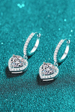 Load image into Gallery viewer, 2 Carat Moissanite Heart-Shaped Drop Earrings
